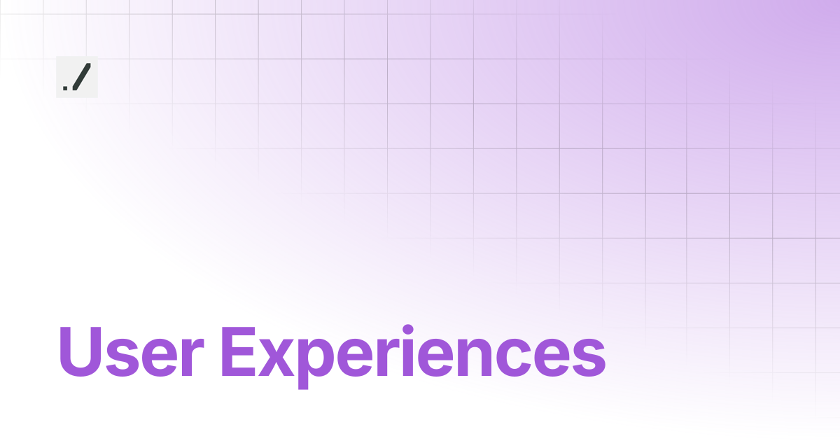 User Experiences | Gradient